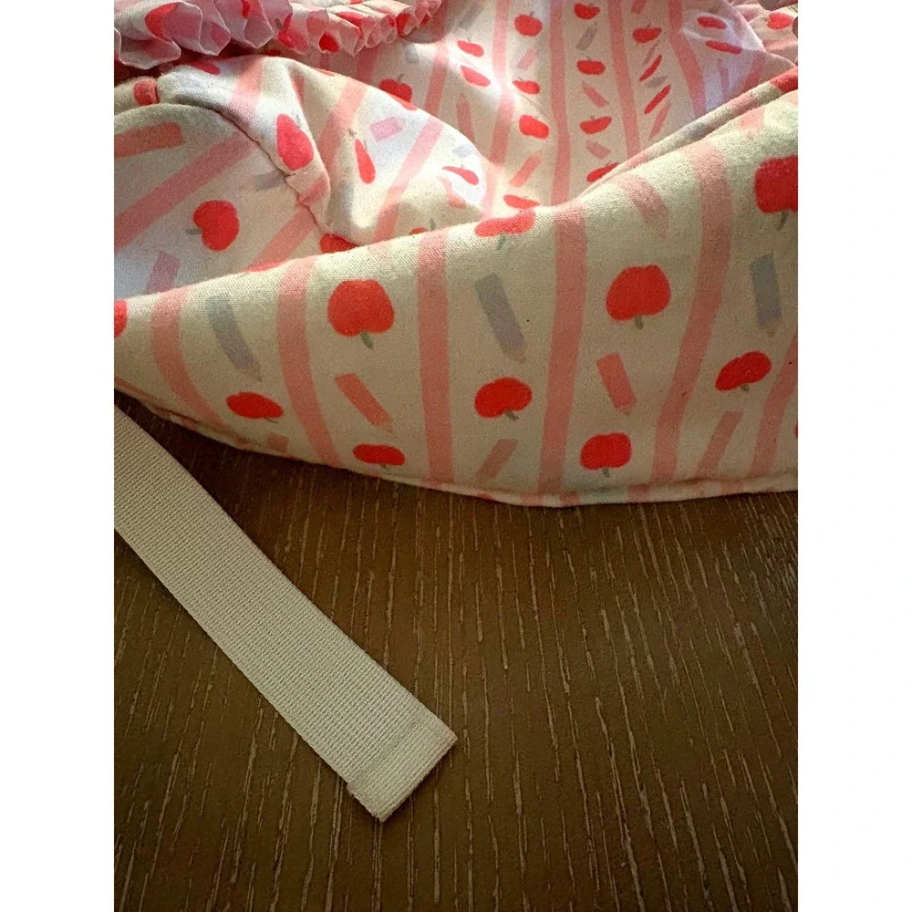 Shop the Mint Kenzie Backpack Pink‎ Apple Stripe Ruffle School Bag Bookbag Cute